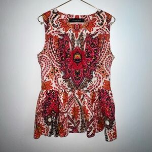 Thakoon Women's Multicolor Paisley Peplum Blouse